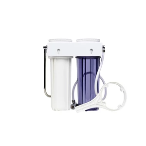 Carcasa dubla din plastic pentru purificator de apa de masa in doua etape